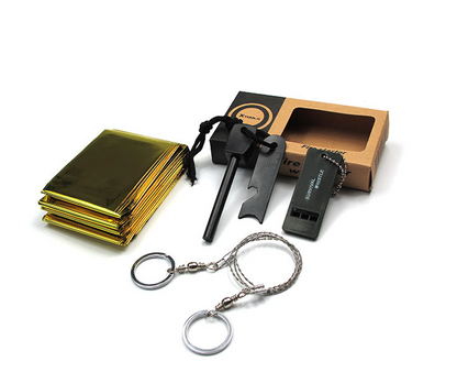 Kit supervivencia táctico 197g ligero bug-out bag preparación emergencia